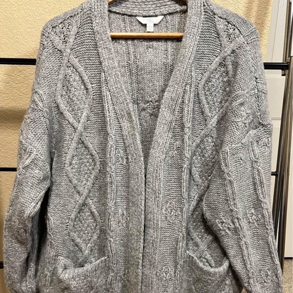 gray / grey cardigan - Time and tru - womens size large (12-14)